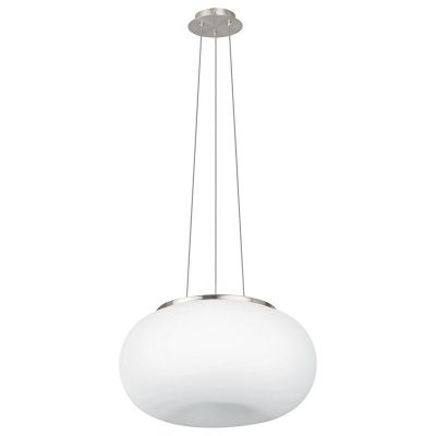 Nickel design pendant light glass, Skyler
