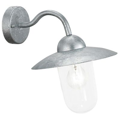 Silver rustic outdoor light glass, Dalisha, IP44