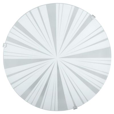 White flush ceiling light glass, Bada