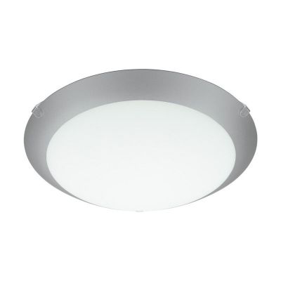 White flush ceiling light glass, Bada