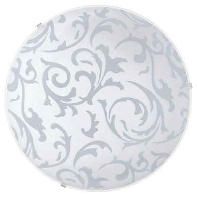 White flush ceiling light glass, Quivir