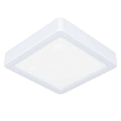 White flush ceiling light plastic, Geraldo, 11W, 3000K LED