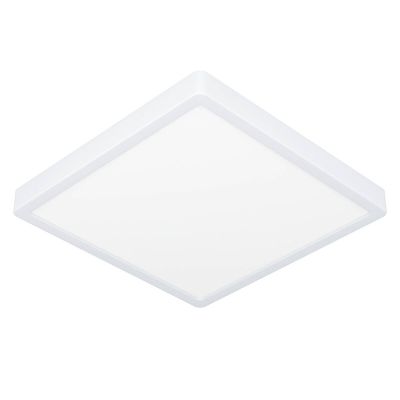White flush ceiling light plastic, Geraldo, 20,5W, 3000K LED