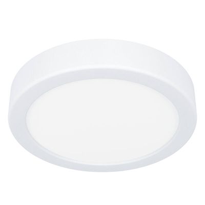 White bathroom ceiling light plastic, Geraldo, 11W, 3000K LED, IP44