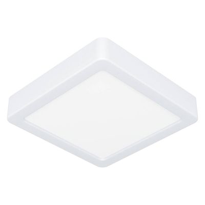 White bathroom ceiling light plastic, Geraldo, 11W, 3000K LED, IP44