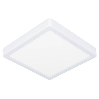White bathroom ceiling light plastic, Geraldo, 17W, 3000K LED, IP44