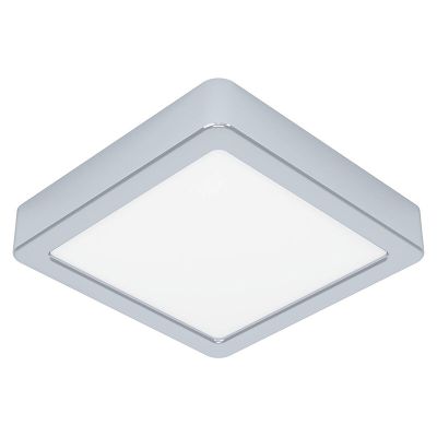 Chrome bathroom ceiling light plastic, Geraldo, 11W, 3000K LED, IP44