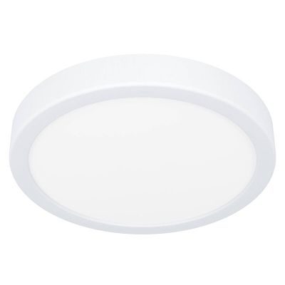 White bathroom ceiling light plastic, Geraldo, 17W, 3000K LED, IP44