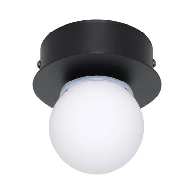 Black modern ceiling light steel, Escha, 3,3W, 3000K LED
