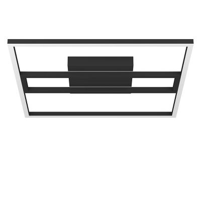 Black modern smart ceiling light aluminium, Cecilia, 21W, warm to cold white adjustable LED