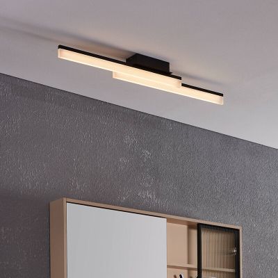 Black modern bathroom ceiling light aluminium, Michelle, 11W, 3000K LED, IP44