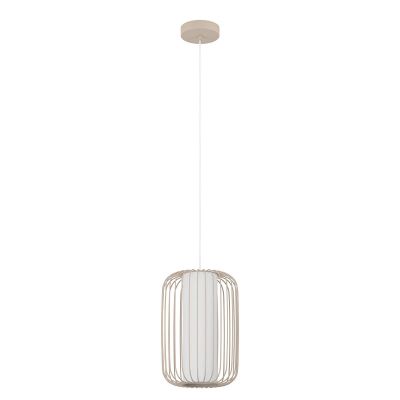 Beige industrial pendant light aluminium, Safira