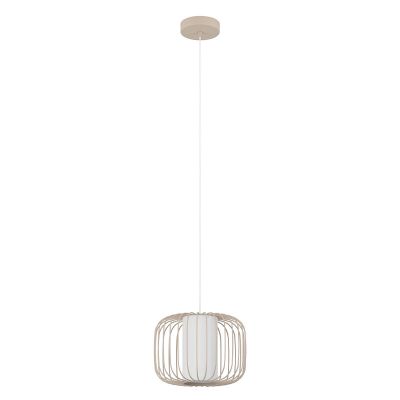 Beige industrial pendant light aluminium, Safira