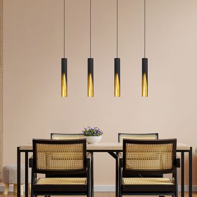 Golden modern pendant light aluminium, Aloysius