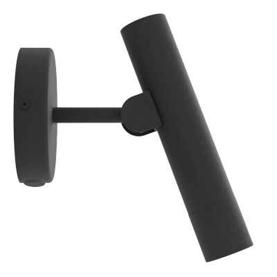 Black modern wall light aluminium, Aleyna, 5W, 3000K LED, with switch