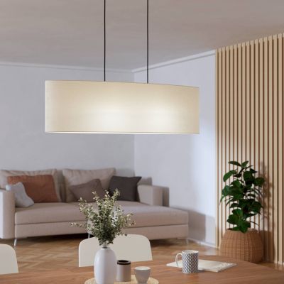 Black modern pendant light fabric, Siham