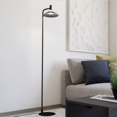Black modern floor lamp steel, Phuong, 7,5W, RGBW LED