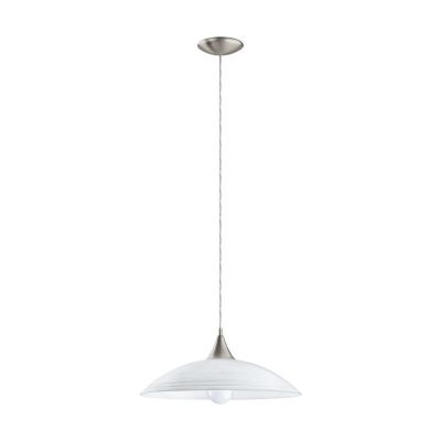 White pendant light glass, Valgano