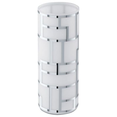 Chrome design table lamp glass, Bjorn, with switch