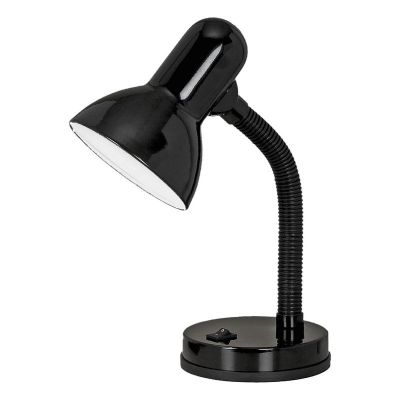 Black desk lamp plastic, Granza, with switch
