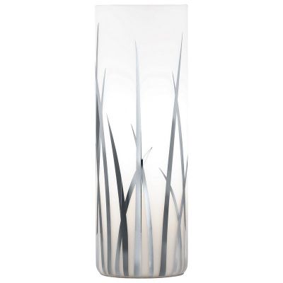 Chrome design table lamp glass, Ilyas, with switch