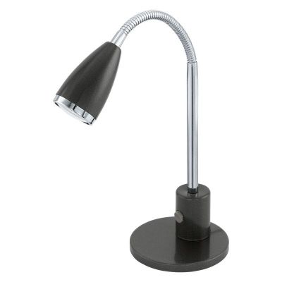 Anthracite table lamp metal, Said, with switch