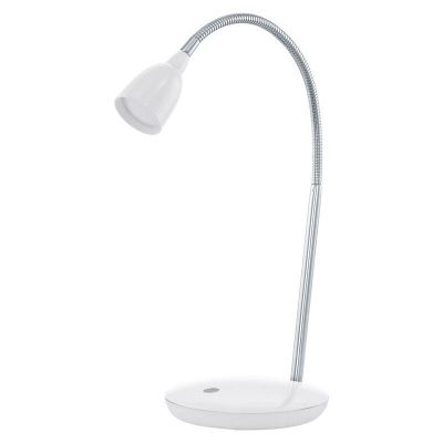 White desk lamp plastic, Matteo, 3W, 3000K LED, with switch