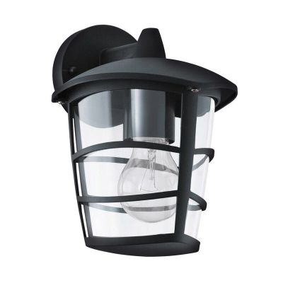 Black modern outdoor light plastic, Inas, IP44