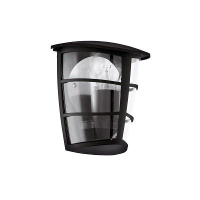 Black modern outdoor light plastic, Inas, IP44
