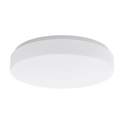 White flush ceiling light plastic, Reda, 16W, warm to cold white adjustable LED
