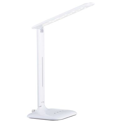 White design desk lamp plastic, Ayman, 3W, warm to cold white adjustable LED, with touch dimmer