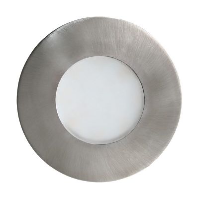 Silver recessed light glass, Margarita, IP65