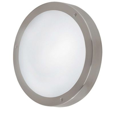 Silver outdoor light glass, Bob, IP44