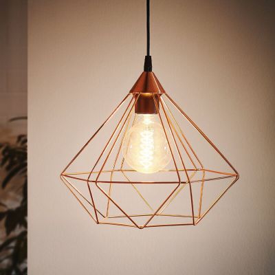 Copper industrial pendant light metal, Costel