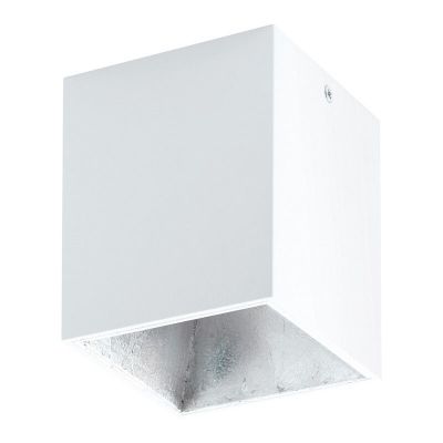White modern flush ceiling light aluminium, Dahne, 3W, 3000K LED