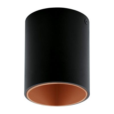Copper modern flush ceiling light aluminium, Dahne, 3W, 3000K LED