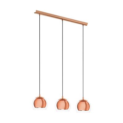Copper design pendant light glass, Iroma