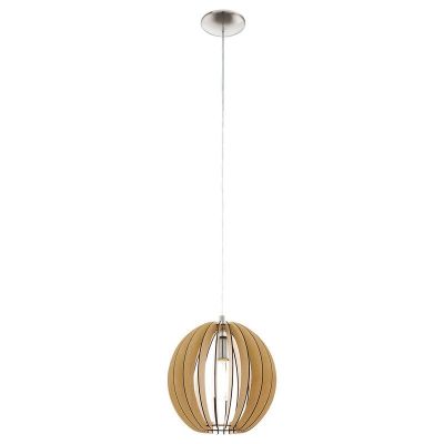 Rustic pendant light wood, Bergama