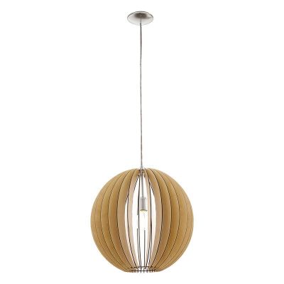 Rustic pendant light wood, Bergama