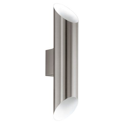 White outdoor light stainless steel, Alianne, IP44