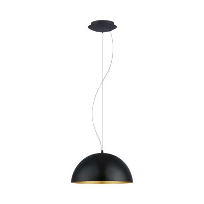 Golden modern dome pendant light metal, Geneva