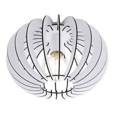 White design ceiling light wood, Kiran
