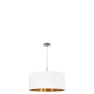Copper modern pendant light fabric, Abano