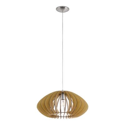 Rustic pendant light wood, Bergama