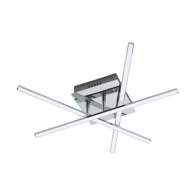 Chrome modern ceiling light steel, Arantxa, 18W, 3000K LED