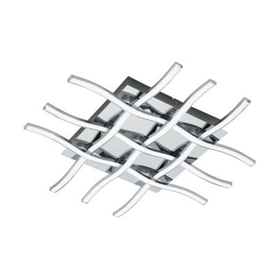 Chrome modern ceiling light steel, Arantxa, 36W, 3000K LED