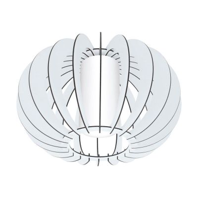 White rustic ceiling light wood, Kiran