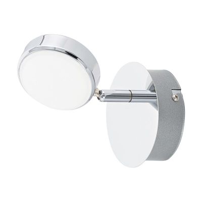 Chrome modern ceiling spotlight steel, Tjark, 5W, 3000K LED