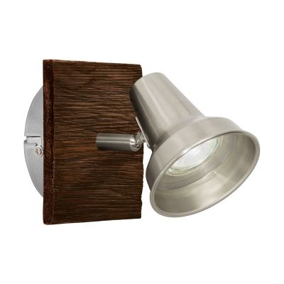 Wood ceiling spotlight brown, Olmo