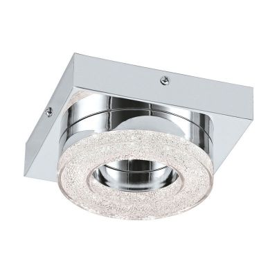Chrome modern wall light plastic, Arjo, 4W, 3000K LED